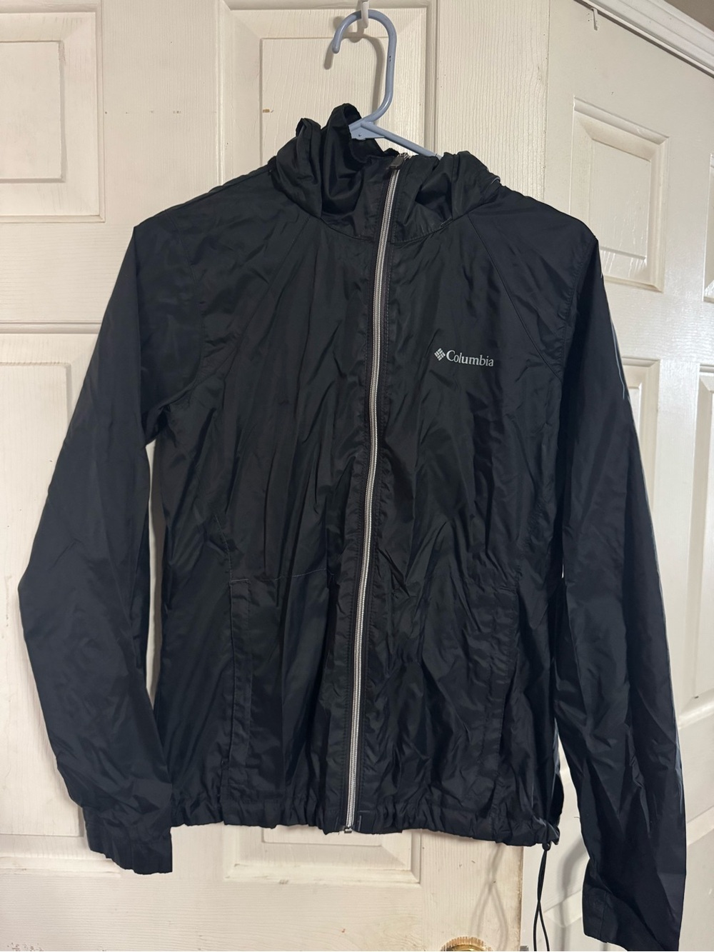 Columbia Youth Black Lightweight Hooded Jacket